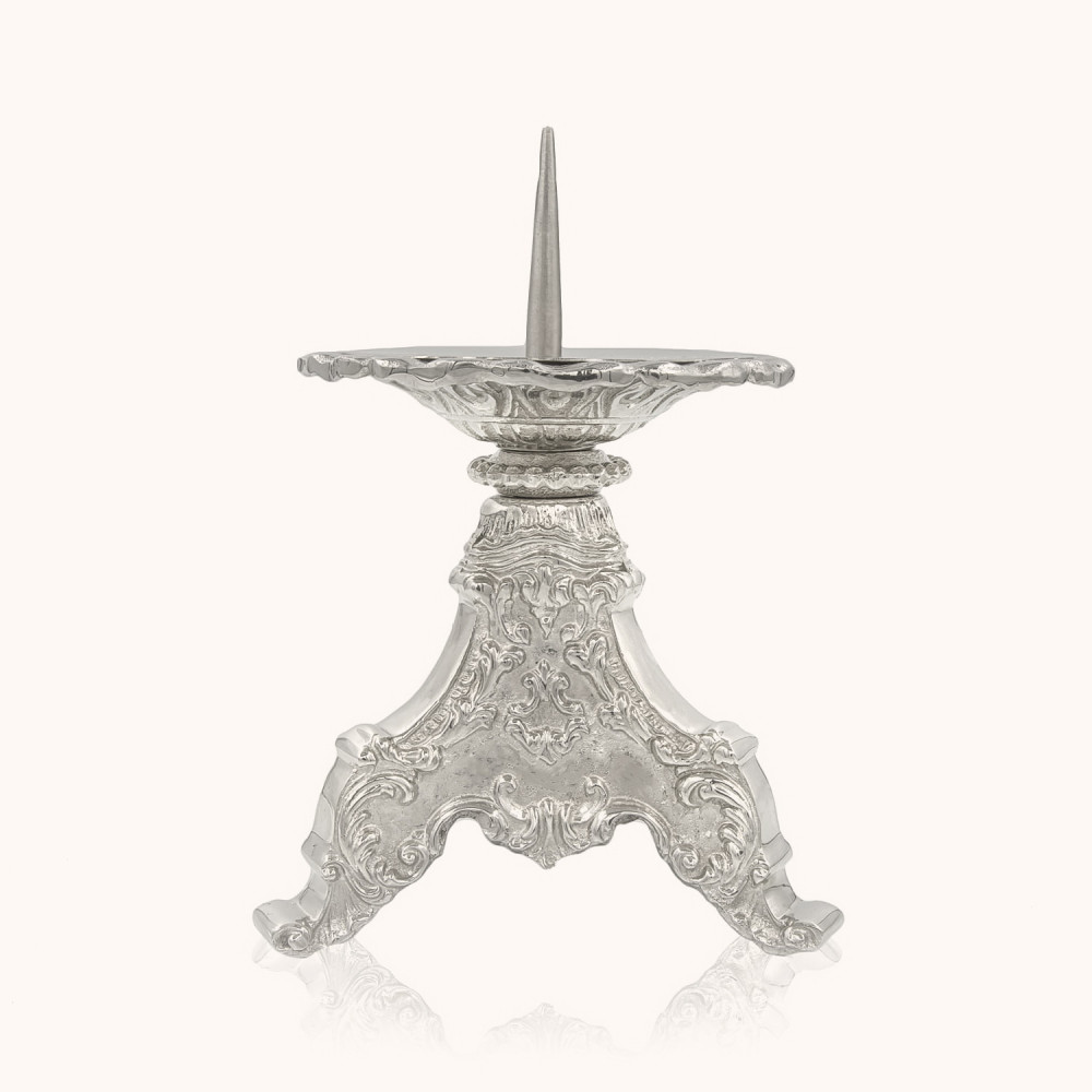 Lichtarz | Mosiądz | Nikiel | 12,5 cm