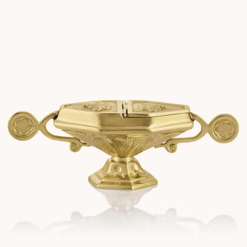 Łódka na kadzidło | Mosiądz | 9 cm