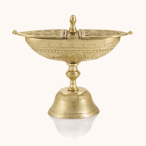 Łódka na kadzidło | Mosiądz | 15 cm