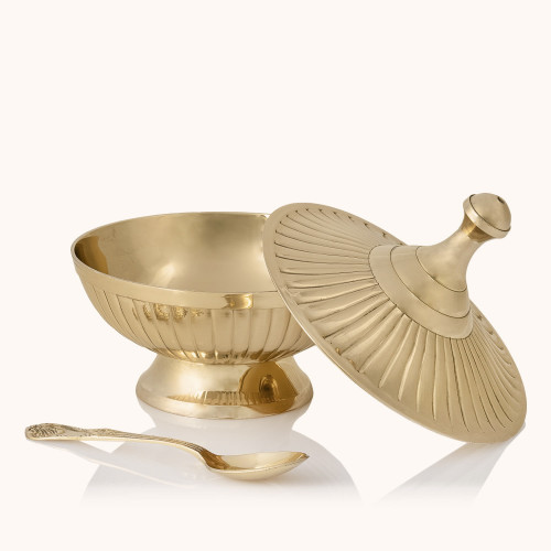 Łódka na kadzidło | Mosiądz | 12 cm