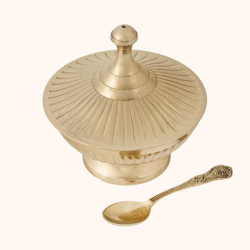 Łódka na kadzidło | Mosiądz | 12 cm