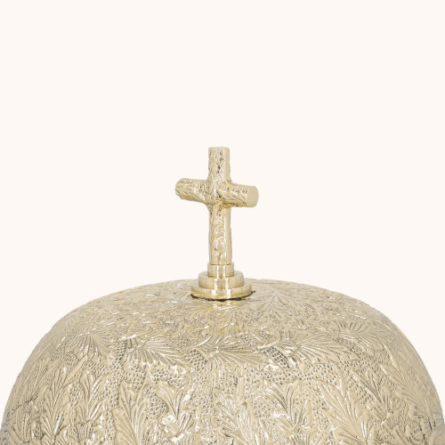 Gong pojedynczy | Mosiądz | Drewniany młotek | 19 cm