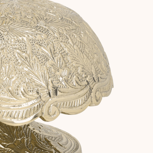 Gong pojedynczy | Mosiądz | Drewniany młotek | 19 cm