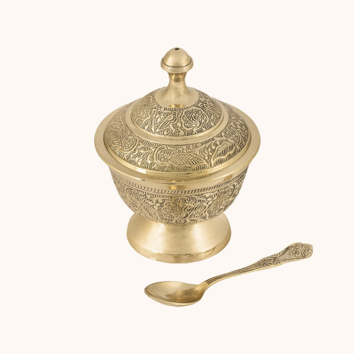 Łódka na kadzidło | Mosiądz | 13 cm