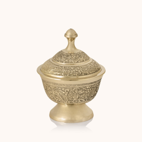 Łódka na kadzidło | Mosiądz | 13 cm