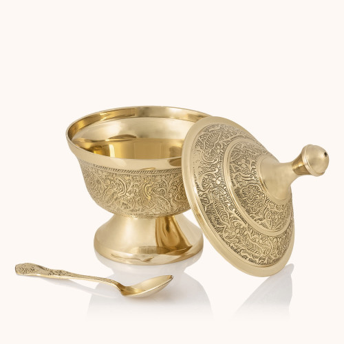 Łódka na kadzidło | Mosiądz | 15 cm