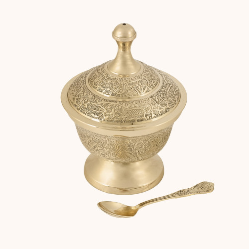 Łódka na kadzidło | Mosiądz | 15 cm