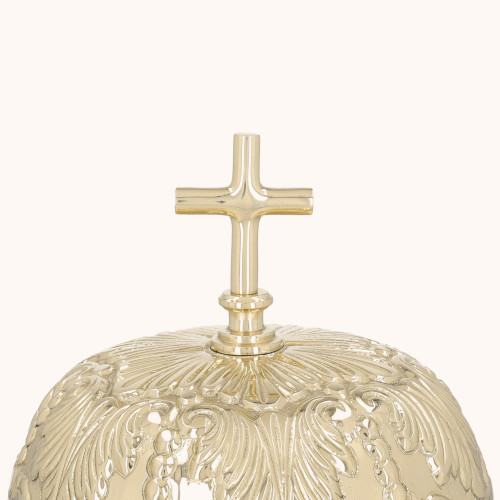 Gong trójtonowy | Mosiądz | Drewniany młotek | 38 cm