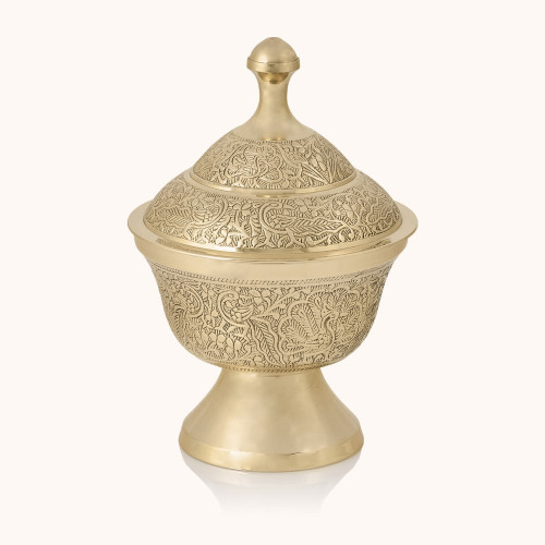 Łódka na kadzidło | Mosiądz | 18 cm