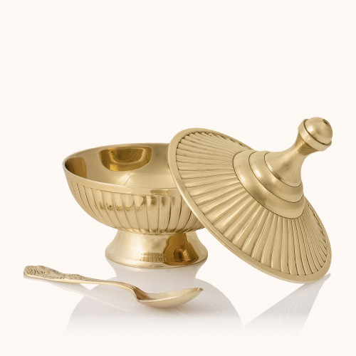 Łódka na kadzidło | Mosiądz | 11 cm