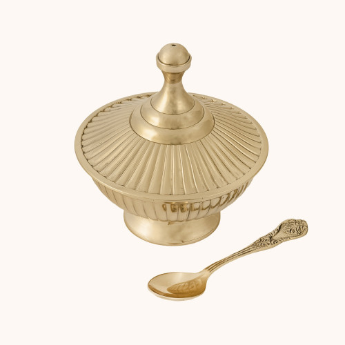 Łódka na kadzidło | Mosiądz | 11 cm