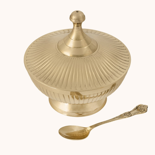 Łódka na kadzidło | Mosiądz | 13 cm