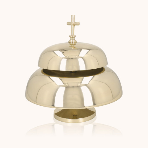 Gong dwutonowy | Mosiądz | Drewniany młotek | 33 cm