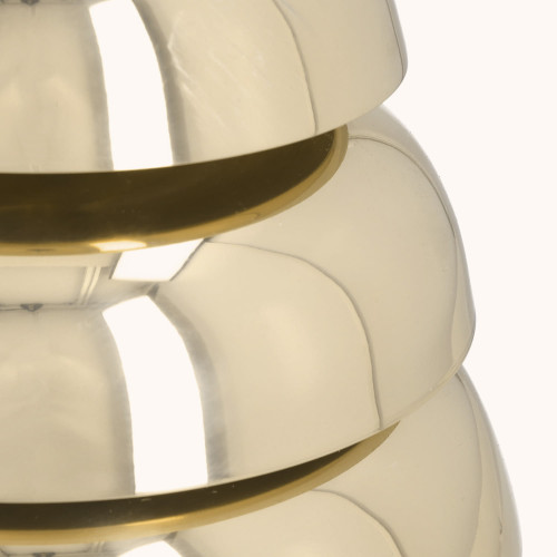 Gong potrójny | Mosiądz | Drewniany młotek | 35 cm