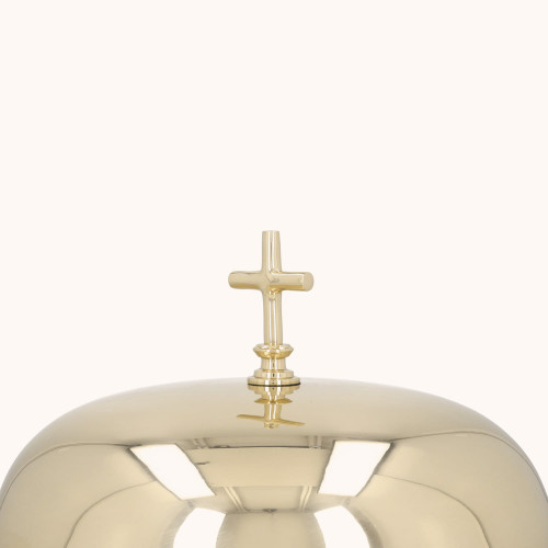 Gong pojedynczy | Mosiądz | Drewniany młotek | 26 cm