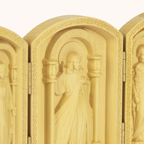 Tryptyk | Drewno | Matka Boża Niepokalana