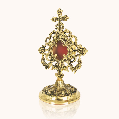 Relikwiarz | Mosiądz | 22 cm