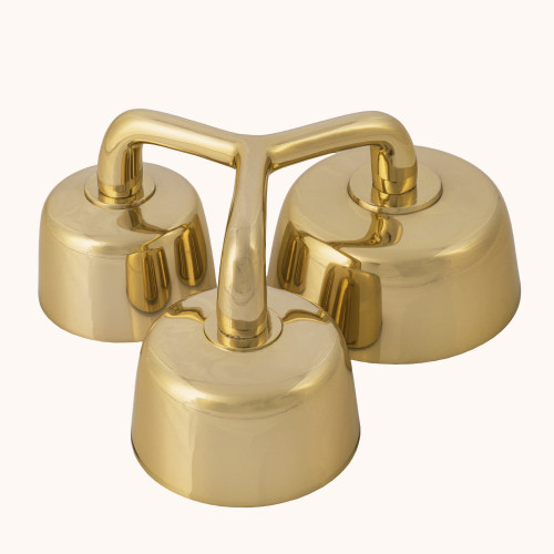 Dzwonki liturgiczne | Potrójne | Mosiądz | 7 cm