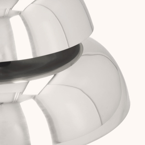 Gong dwutonowy | Mosiądz | Nikiel | Drewniany młotek | 29 cm