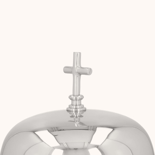 Gong dwutonowy | Mosiądz | Nikiel | Drewniany młotek | 33 cm