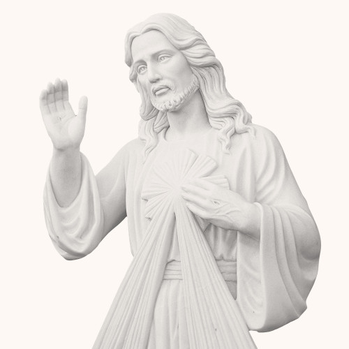 Figura | Marmur | Jezus Miłosierny | 140 cm