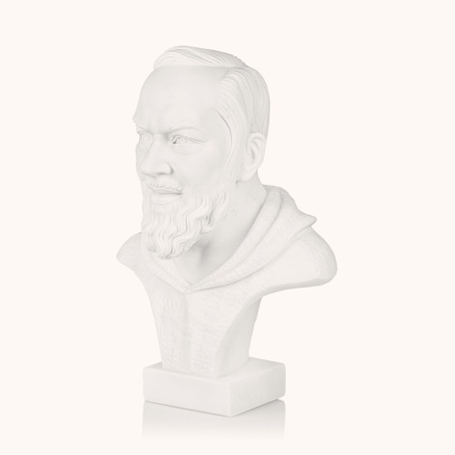 Figura | Marmur | Popiersie | św. Ojciec Pio | 40 cm
