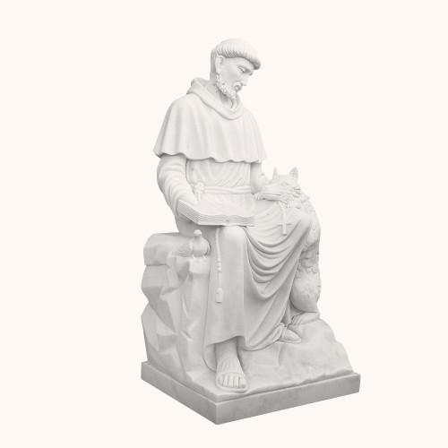 Figura | Marmur | św. Franciszek | 150 cm