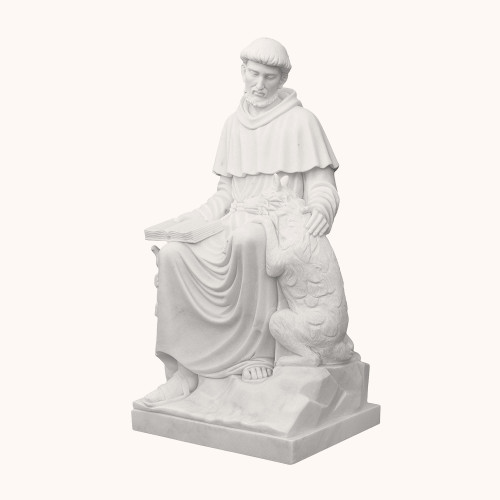 Figura | Marmur | św. Franciszek | 150 cm