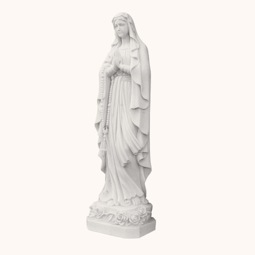 Figura | Marmur | Matka Boża Różańcowa | 100 cm