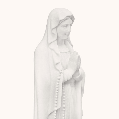 Figura | Marmur | Matka Boża Różańcowa | 80 cm