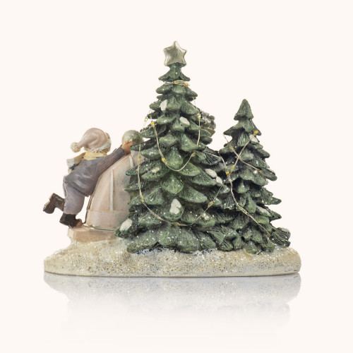 Figurka | Autko Świąteczne | Świecące | 16 cm | Favola