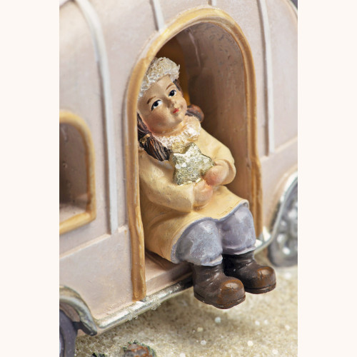 Figurka | Autko Świąteczne | Świecące | 16 cm | Favola