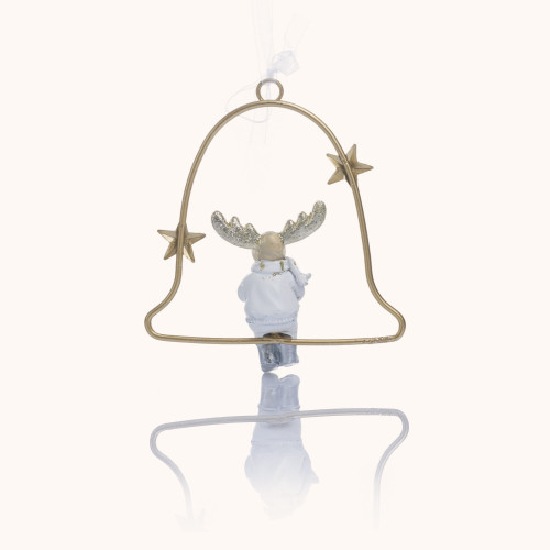 Zawieszka | Kształt Dzwonka | Renifer | 13 cm | Favola