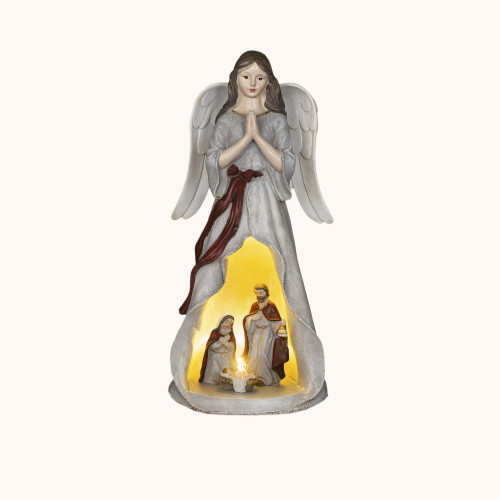 Figurka | Anioł | Święta Rodzina | 25 cm | Świecący | Favola