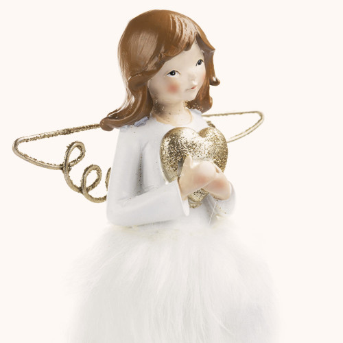 Figurka | Aniołek | Baletnica | Serce | 22 cm | Favola