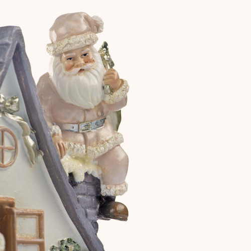 Figurka | Świąteczny domek | Świecący | 18 cm | Favola