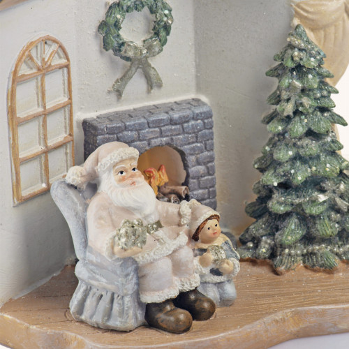 Figurka | Dom Mikołaja | Świecący | 17 cm | Favola