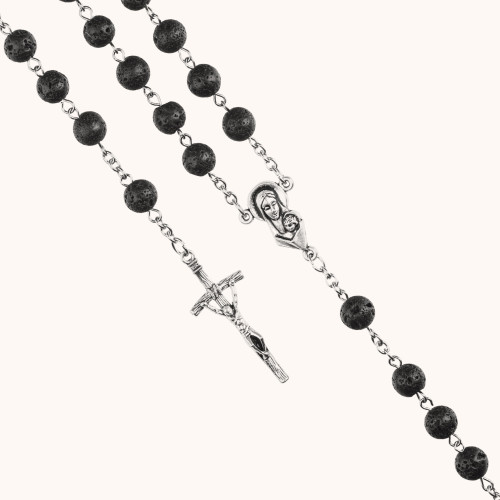 Różaniec | Lawa wulkaniczna| 8mm