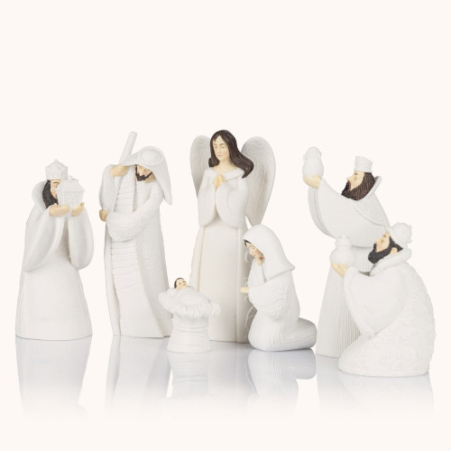Szopka bożonarodzeniowa | 15 cm | Bianco