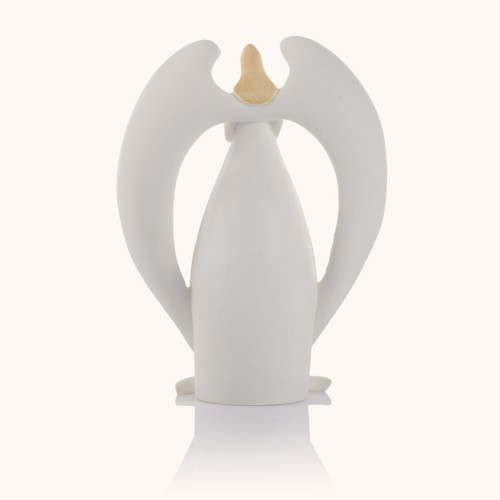 Figurka | Anioł | Szopka bożonarodzeniowa | Świecąca | 16 cm | Bianco