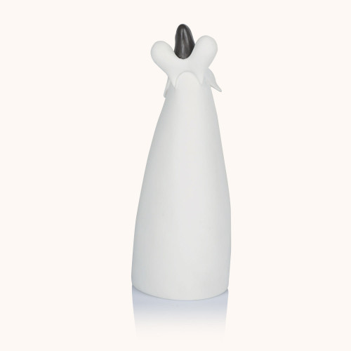 Figurka | Anioł ze Świętą Rodziną | Betlejem | Świecący | 19 cm | Bianco