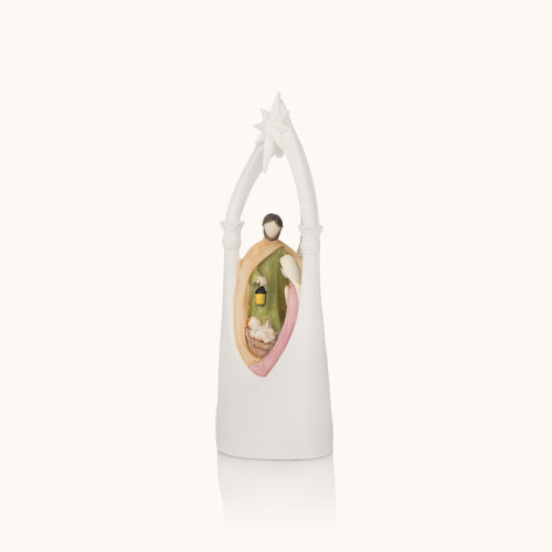 Figurka | Święta Rodzina | Świecąca | 14 cm | Bianco