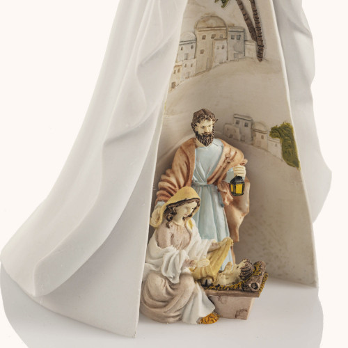 Anioł | Świecący | Święta Rodzina | 21 cm | Bianco