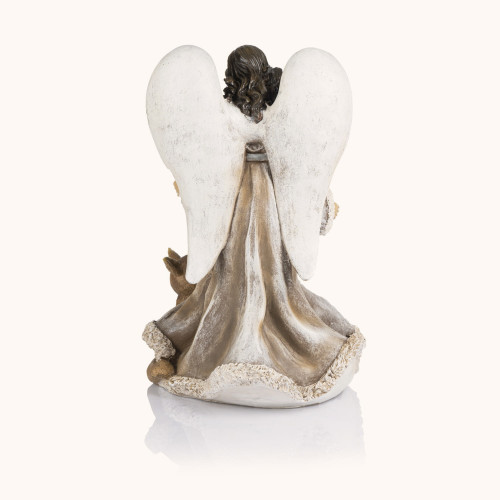 Figurka | Anioł z lisem | 34 cm | Decorato