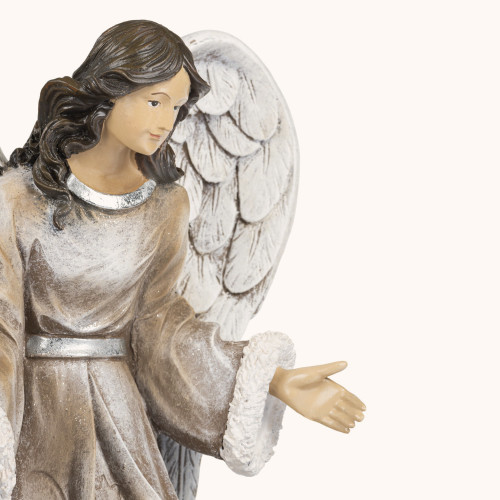 Figurka | Anioł z lisem | 34 cm | Decorato
