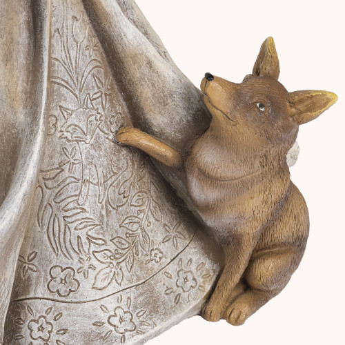 Figurka | Anioł z lisem | 34 cm | Decorato