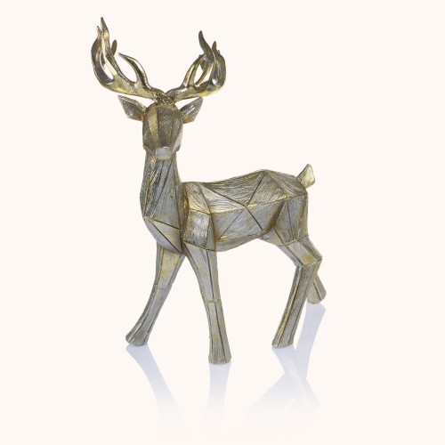 Figurka | Renifer złoty | Stojący | Leżący | Decorato