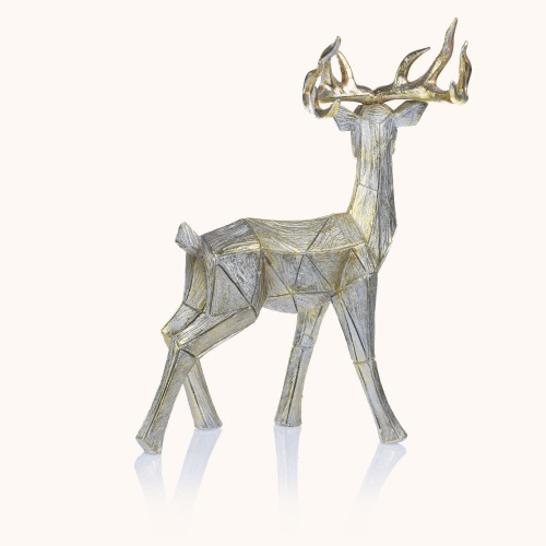 Figurka | Renifer złoty | Stojący | Leżący | Decorato