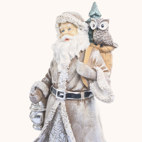 Figurka | Św. Mikołaj | Leśny Motyw | 25 cm | Decorato