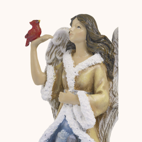 Figurka | Anioł | Zwierzęta Domowe | Zwierzęta Leśne | 23 cm | Decorato
